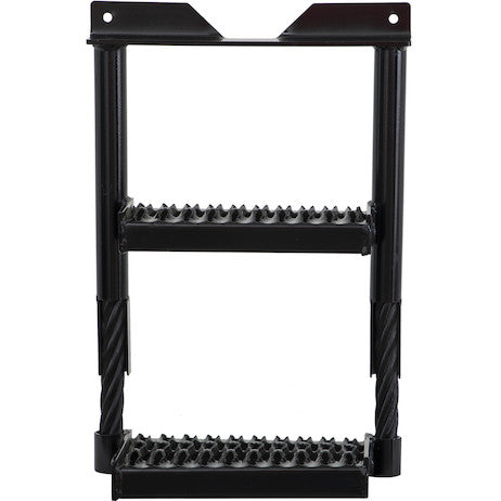 Load image into Gallery viewer, Black Powder Coated Cable Type Truck Step - 22H x 16W x 7D