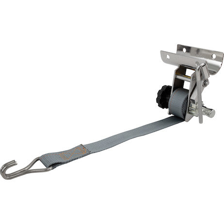 Load image into Gallery viewer, 1-1/2 Inch x 7 Foot Ladder Rack Ratchet Tie Down Tube Mount With Double J Hooks