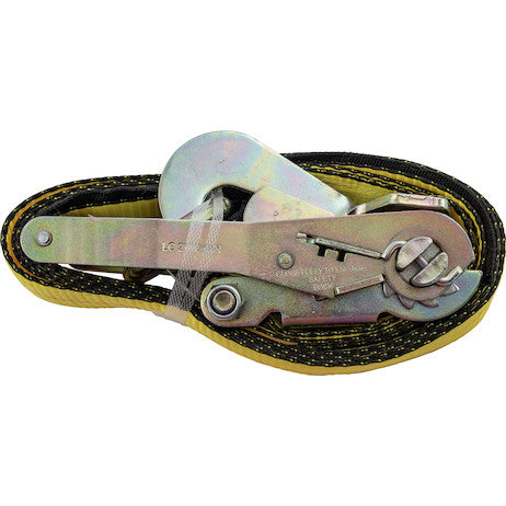 Load image into Gallery viewer, Tire Ratchet Tie-Down with Twisted Flat Snap Hook