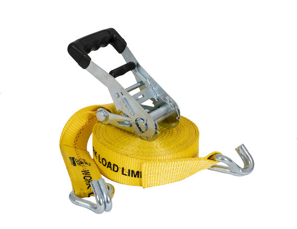 Load image into Gallery viewer, 30 Foot Commercial Grade Ratchet Strap with Soft Rubber Grips - J Hooks, Full Cut Case (4 Pieces Per Case)