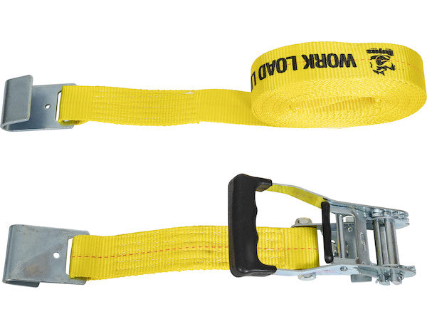 Load image into Gallery viewer, 30 Foot Commercial Grade Ratchet Strap with Soft Rubber Grips - Flat Hooks