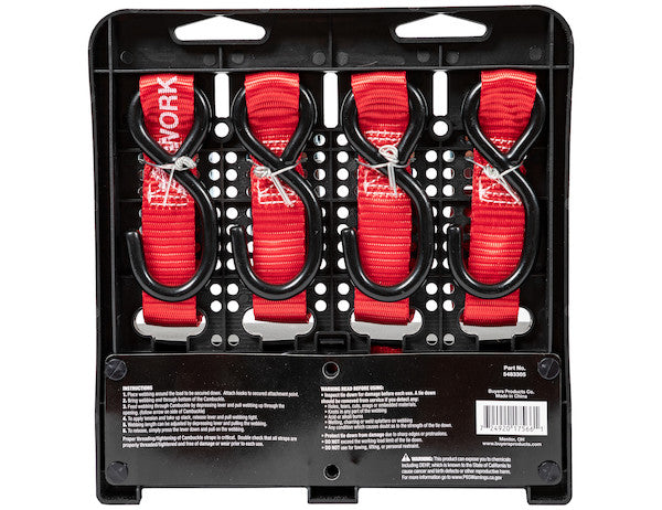 Load image into Gallery viewer, 10 Foot Light Duty Cambuckle Tie Down - 4 Pack