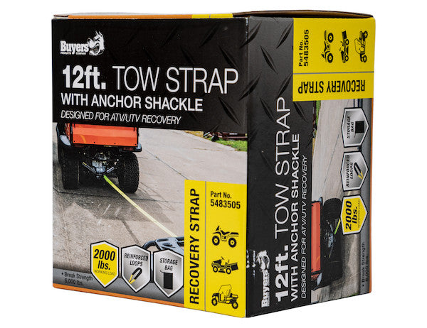 Load image into Gallery viewer, 12 Foot UTV/ATV Tow Strap Kit