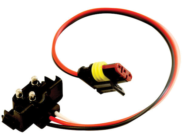 Load image into Gallery viewer, DOT Light Plug 2-Pin PL-10 Male With Stripped Power And #10 Ring On Ground