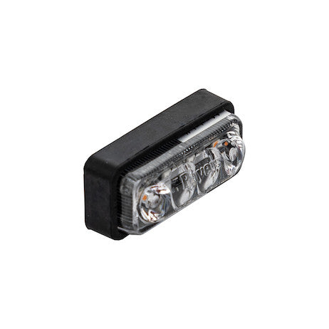 Load image into Gallery viewer, 2 Inch Rectangular Combination Marker-Strobe Light - Red/Amber