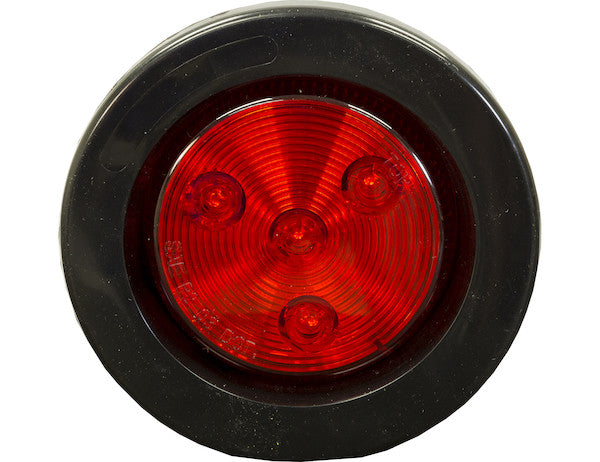 Load image into Gallery viewer, 2.5 Inch Amber Round Clearance/Marker Light Kit With 4 LEDs (PL-10 Connection, Includes Grommet and Plug)