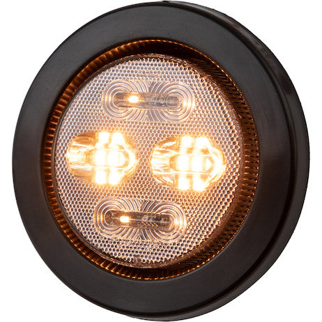Load image into Gallery viewer, 2.5-Inch Class 1 Marker Strobe Combo Light - Amber/Amber