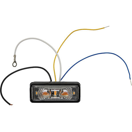 Load image into Gallery viewer, 2.75 Inch Rectangular Combination Marker-Strobe Light - Amber/Amber