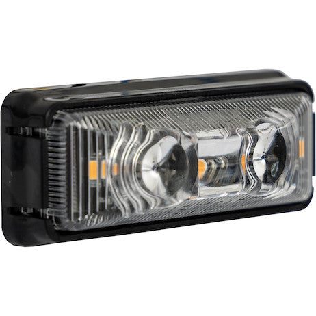 Load image into Gallery viewer, 2.75 Inch Rectangular Combination Marker-Strobe Light - Amber/Amber