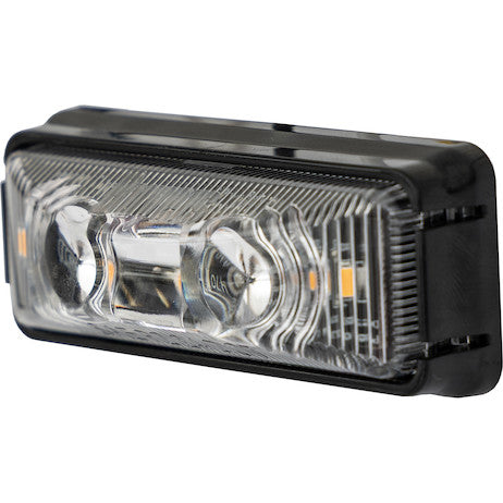 Load image into Gallery viewer, 2.75 Inch Rectangular Combination Marker-Strobe Light - Amber/Amber