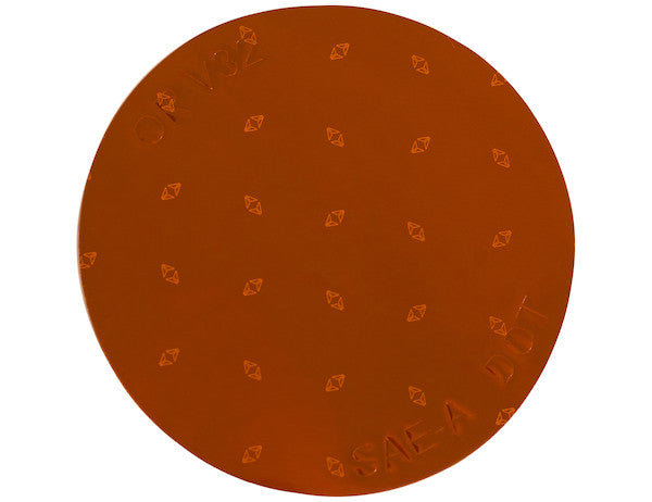 Load image into Gallery viewer, 3 Inch Amber Round DOT Stick-On Reflectors - 100 Per Roll