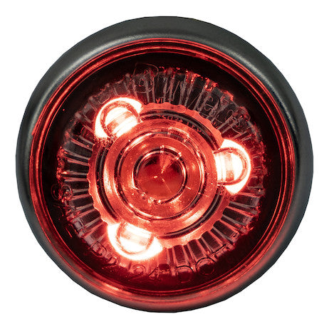 Load image into Gallery viewer, 1 Inch Round Combination Marker-Strobe - Red/Amber