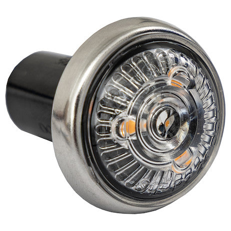 Load image into Gallery viewer, 1 Inch Round Combination Marker-Strobe - Amber/Amber