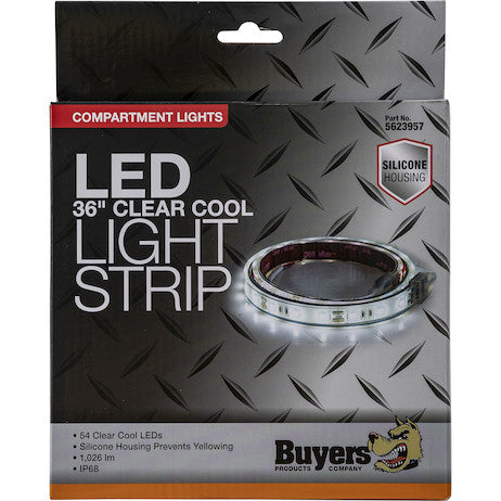 Load image into Gallery viewer, 36 Inch LED Silicone Strip Light - Clear and Cool