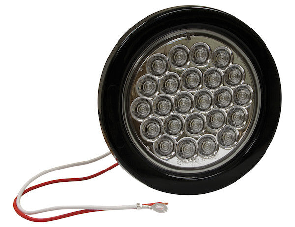 Load image into Gallery viewer, 4 Inch Clear Round Backup Light Kit With 24 LEDs (PL-2 Connection, Includes Grommet and Plug)
