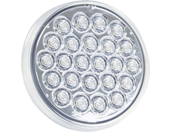 Load image into Gallery viewer, 4 Inch Clear Round Backup Light Kit With 24 LEDs (PL-2 Connection, Includes Grommet and Plug)