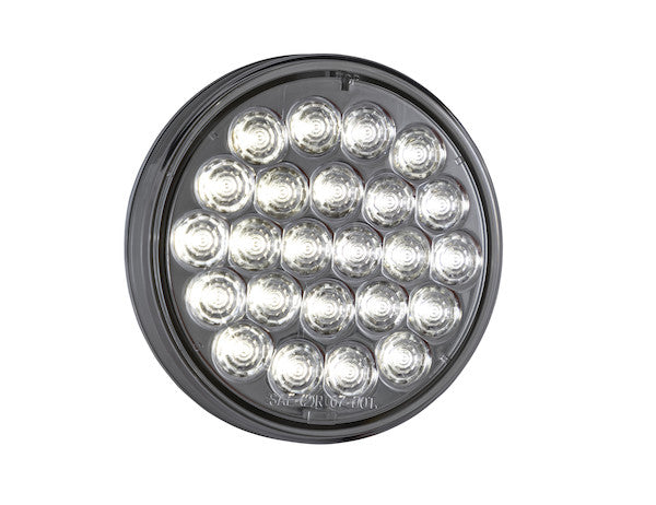 Load image into Gallery viewer, 4 Inch Clear Round Backup Light Kit With 24 LEDs (PL-2 Connection, Includes Grommet and Plug)