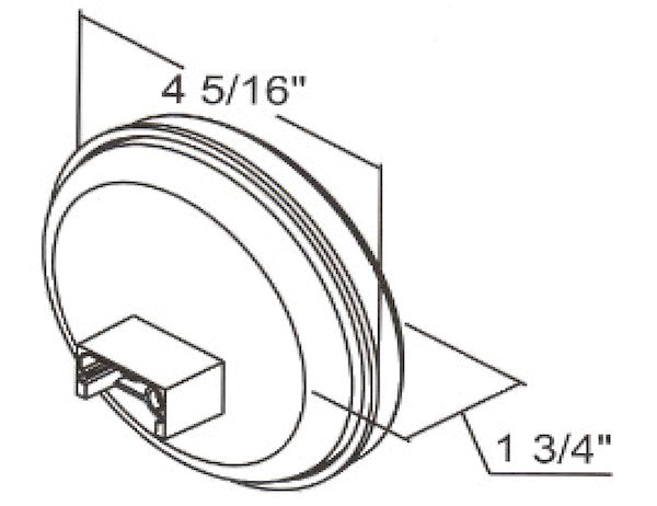 Load image into Gallery viewer, 4 Inch Clear Round Backup Light With 7 LEDs - Light Only
