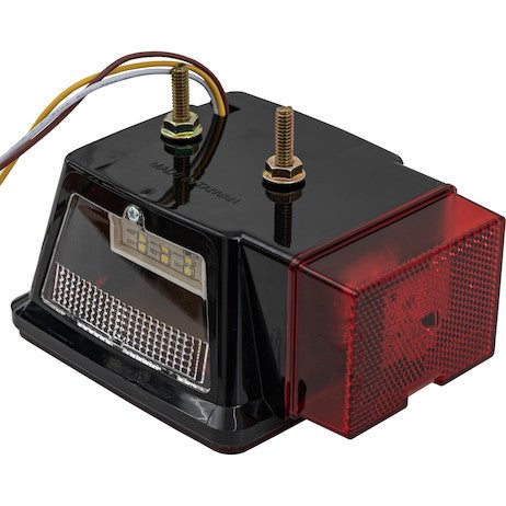Load image into Gallery viewer, Driver Side 5 Inch Box-Style LED Stop/Turn/Tail Light for Trailers Over 80 Inches Wide (Includes License Light)