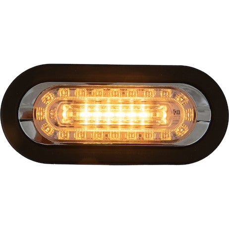 Load image into Gallery viewer, Combination 6 Inch LED Amber Marker Light with Amber/Clear Strobe Light