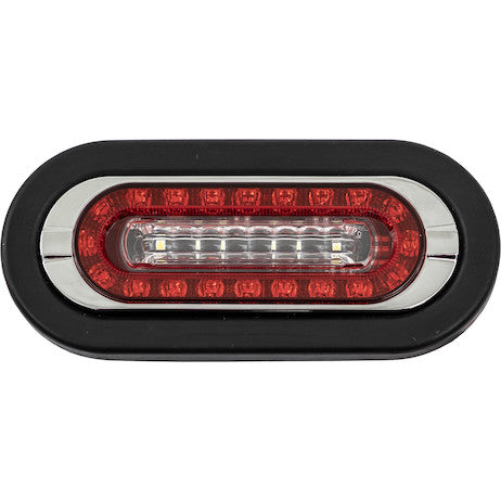 Load image into Gallery viewer, Combination 6 Inch LED Stop/Turn/Tail, Backup with Grommet and Plugs