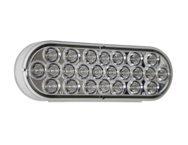 Load image into Gallery viewer, Bulk 6 Inch Clear Oval Backup Light With 24 LEDs (Sold in Multiples of 10)
