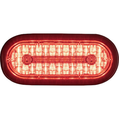 Load image into Gallery viewer, 6 Inch Combination LED Stop/Turn/Tail, Backup, and Strobe Light with 17 LEDs, Amber/Green, Not Heated