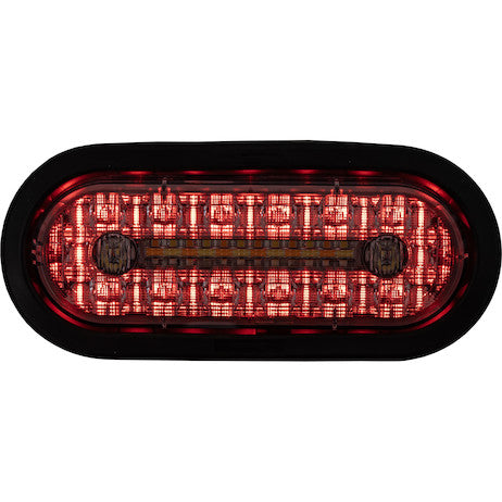 Load image into Gallery viewer, 6 Inch Combination LED Stop/Turn/Tail, Backup, and Strobe Light with 17 LEDs, Amber/Green, Not Heated