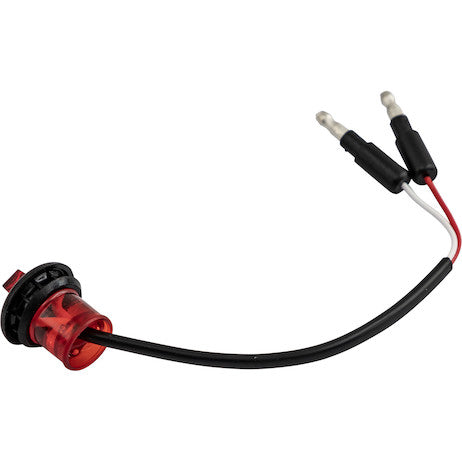 Load image into Gallery viewer, .75 Inch Round Marker Clearance Lights - 1 LED Red With Male Bullets