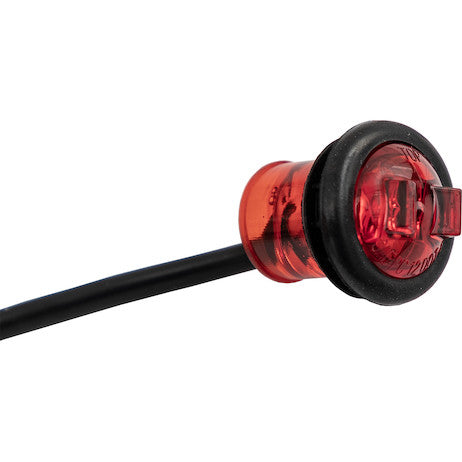Load image into Gallery viewer, .75 Inch Round Marker Clearance Lights - 1 LED Red With Male Bullets