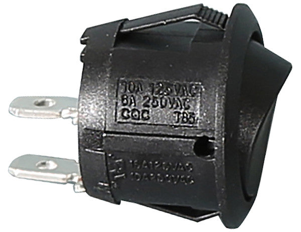 Load image into Gallery viewer, On/Off Mini Round Rocker Switch Black