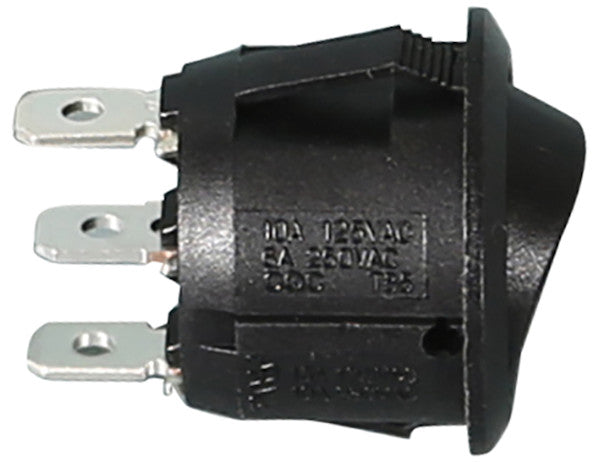 Load image into Gallery viewer, On/Off/On Mini Round Rocker Switch Black