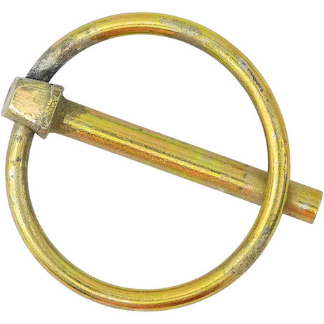 Load image into Gallery viewer, Yellow Zinc Plated Linch Pin - 3/16 Diameter x 1-3/8 Inch Long with Ring