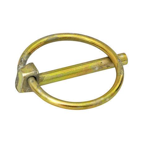 Load image into Gallery viewer, Yellow Zinc Plated Linch Pin - 3/16 Diameter x 1-3/8 Inch Long with Ring
