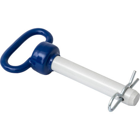 Load image into Gallery viewer, Blue Poly-Coated Handle on Steel Hitch Pin - 7/8 x 4-1/2 Inch Usable Length