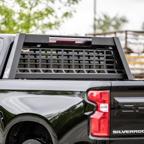 Load image into Gallery viewer, 20.20-inch Tall Matte Black Heavy-Duty Steel GuardDogg Pickup Truck Headache Rack Bundle with Mounting Brackets