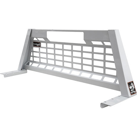 Load image into Gallery viewer, 25.00-inch Tall Gloss White Heavy-Duty Steel GuardDogg Pickup Truck Headache Rack Bundle with Mounting Brackets
