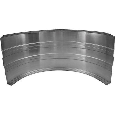 Load image into Gallery viewer, Ribbed Aluminum Fender - 50" x 24.8", Fits 22.5"-24.5" Wheels