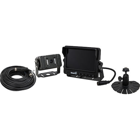 Load image into Gallery viewer, Backup Camera System with Heated Night Vision Camera, Quad Screen View, and DVR