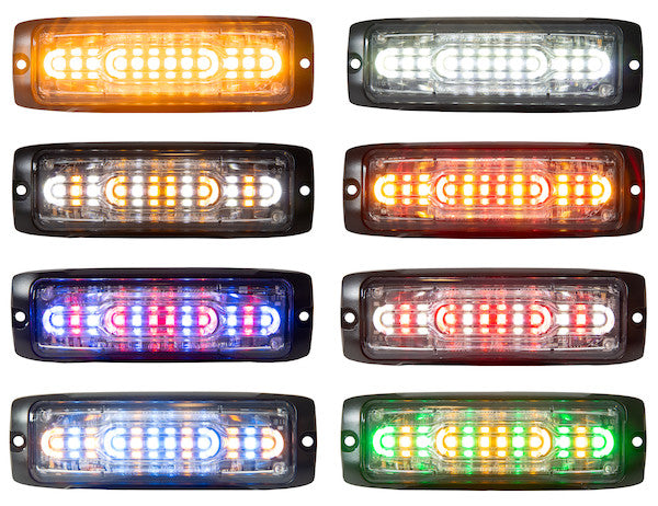 Load image into Gallery viewer, Ultra Thin Wide Angle 5 Inch Amber/Blue LED Strobe Light