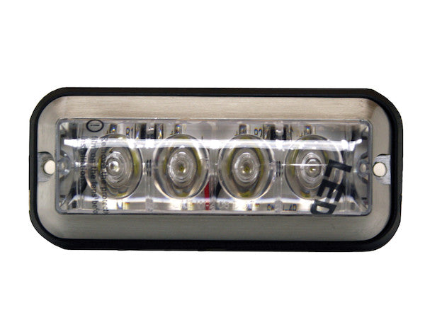 Load image into Gallery viewer, Amber Raised 5 Inch LED Strobe Light