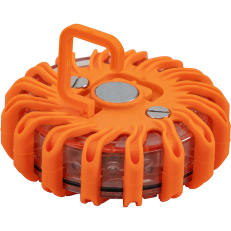 Load image into Gallery viewer, 4 Inch Round Rechargeable Strobe/Flare Kit with 4 Flares And Charging Case