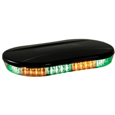 Load image into Gallery viewer, Class 1 Low Profile Oval Mini Light Bar - Amber/Green