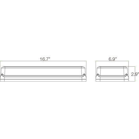 Load image into Gallery viewer, Rectangular 18 LED Mini Light Bar - Amber/Green