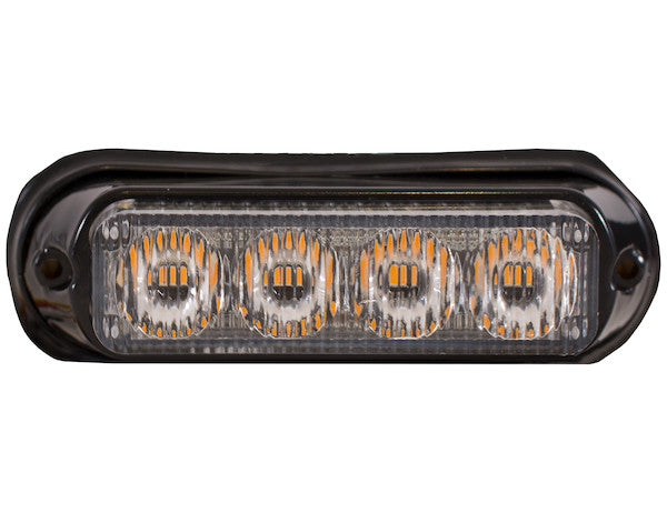 Load image into Gallery viewer, 5 Inch Amber/Clear LED Mini Strobe Light