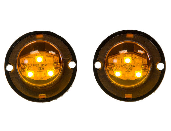 Load image into Gallery viewer, 25 Foot Amber Bolt-On Hidden Strobe Kits With In-Line Flashers With 6 LED