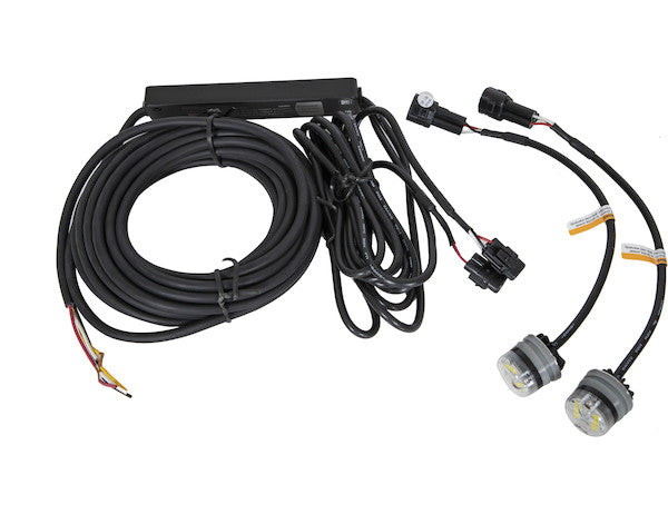 Load image into Gallery viewer, 25 Foot Amber Push-On Hideaway Strobe Kit With In-Line Flashers With 6 LED