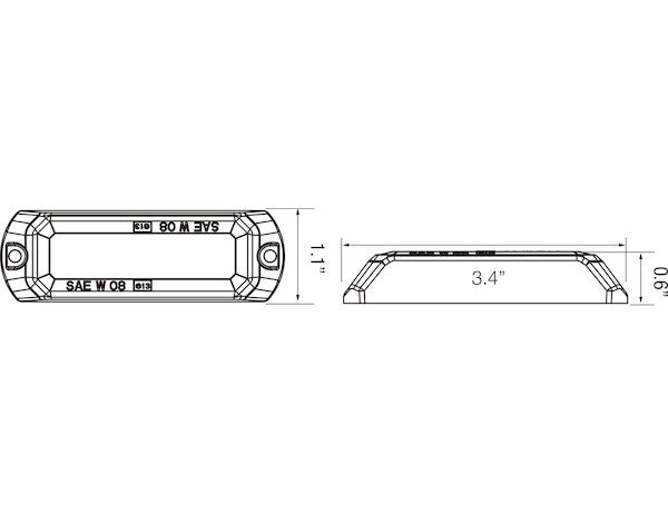Load image into Gallery viewer, 3.5 Inch Amber LED Strobe Light