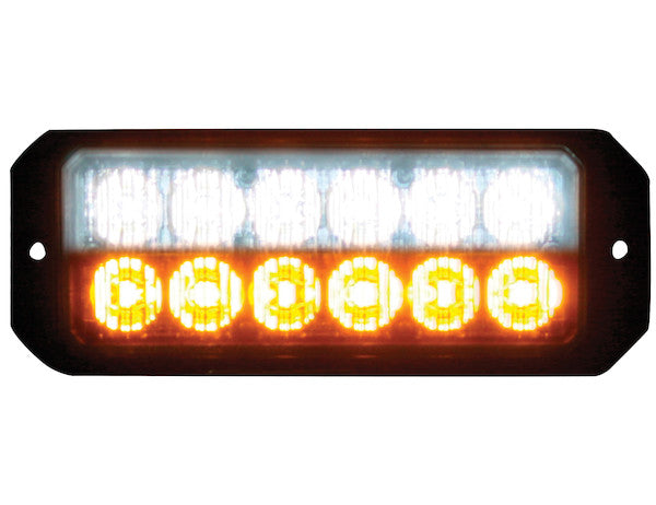 Load image into Gallery viewer, Clear/Amber Dual Row 5 Inch LED Strobe Light