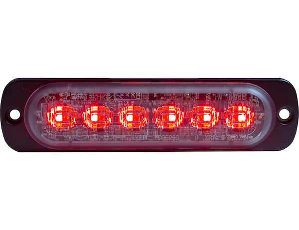 Load image into Gallery viewer, Amber/Red Dual Color Thin 4.5 Inch Wide LED Strobe Light